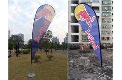 China 3.4m Teardrop Beach Flag , Printed Decoration Teardrop Banner Flags supplier