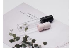 China Mini Glass Perfume Tester Bottle With Plastic Spray Pump 3ml Atomizer supplier