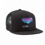 Custom Embroidered Flat Bill Snapback Hats , Nylon Mesh  Snapback Hats