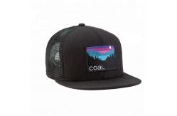 China Custom Embroidered Flat Bill Snapback Hats , Nylon Mesh  Snapback Hats supplier
