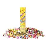 Gold Metallic Foil Streamer Party Confetti Cannon 20cm Disposable for sale