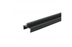 China                    Matte Black Fixed Panel Shower Door Deep U-Channel Profile              supplier