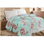 100% Polyester Soft Quilt Blanket Comfortable Floral Printed For Bed / Sofa Throws for sale