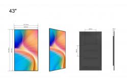 China 43inch 2500cd/M2 Ultra-Thin Window Facing LCD Displays supplier