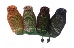 China Customized Aluminum Alloy Chainmail Ring Metal Ring Mesh Wine Bottle Bag supplier