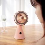 Household Office Magnetic Rechargeable Table Fan Oscillation Fan Usb Makeup Mirror for sale
