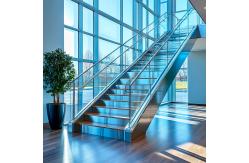 China Crystal-Accented Stainless Steel Handrails with PVD Finish for Stylish Staircase Balustrades supplier