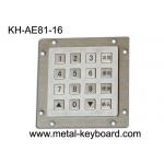 Waterproof Metallic Vandal Proof Keypad 16 Keys For Internet Public Kiosk for sale