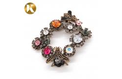 China Bee Shape Popular Crystal Shoe Buckles 65mm*50mm Size Fashion Style supplier