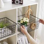 Wire Storage Baskets Metal Wire Baskets Pantry Organization with Handles