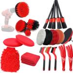 Daily Care Car Interior Detailing Brush Kit Nylon 21Pcs for sale