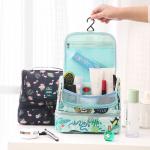 Water Resistant Polyester Hanging Travel Toiletry Bag For Girls for sale