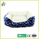 Rectangle Fluffy Dog Blanket , CPSC Soft Pet Bed With Anti Slip Bottom