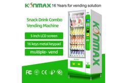 China 180pcs  Micron Snacks And Drinks Vending Machine for supermarket supplier