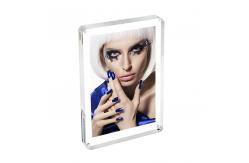 China High Clear Magnetic Custom Photo Frame Acrylic Material With Double Sided supplier