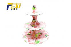 China Ink Water Printing Cardboard Cake Display Easy Carrying High Weight Capacity supplier