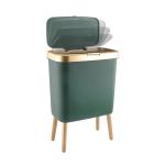 Large Household Bathroom Living Room Kitchen Bedroom Free Bending Trash Can Waste Bins Garbage Can with Cover for sale