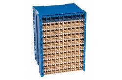 China Silver Printed MDF Main Distribution Frame 100 Pairs Protection Connection Terminal Block supplier