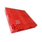 13.5Kg HDPE Red Plastic Pallets 1100 X 1100 Single Faced for sale