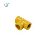 Heating System PPR Pipe Fittings Yellow Elbow Socket Tee for sale