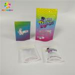 Custom Print Nack Food Packaging Bags Gummy Bear Runtz Laser Hologram Zipper Pouch for sale