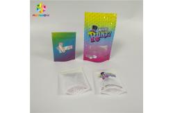 China Custom Print Nack Food Packaging Bags Gummy Bear Runtz Laser Hologram Zipper Pouch supplier