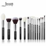 Jessup Full Size Black And Silver Makeup Brushes For Beauty School for sale