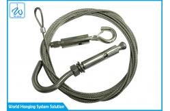 China Aircraft Wire Rope End Looping Wire Suspension Hanging Kit With Hook Cable Gripper supplier
