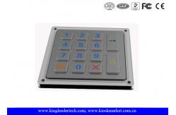 China Led 14 Blacklight Keys 4 X 4 Matrix Door Access Keypad Backlit supplier