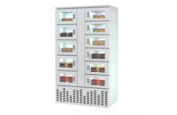 China Automatic 24 Hours Cooling Vending Locker Cabinets Refrigerated Eggs Fruit Vegetable Basket supplier