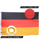 The GE Germany Flag 90x150cm knitted polyester indoor outdoor national flag canvas header with grommets for sale