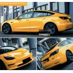 Metallic Maple Leaf Yellow Gloss Car Vinyl Wrap Keep Paint Away From Scratches for sale