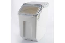 China 10kg rice box rice clear plastic square storage container pet food container supplier