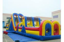 China Customized Inflatable Obstacle Course Inflatable Bouncy Jumping Castle With Slides supplier