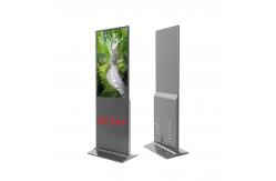 China Ultra Thin LCD Display Wide Viewing Angle , Floor Standing Kiosk 43 supplier