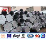11M Class 3 S500MC Galvanized Steel Pole For Electrical Power Transmission Line for sale