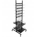 Store Supermarket Store Fixtures Retail Rolling Merchandise Display Stand Rack for sale