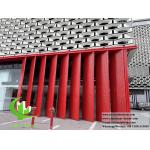 Louver Metal Perforated Aluminum Sheet For Sun Shading Facade Decoration for sale