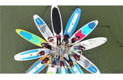 China Multi Person Double Layer Inflatable Stand Up Paddle Board For River supplier