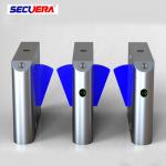 Entrance electronic fingerprint used counter flap barrier turnstiles for sale for sale
