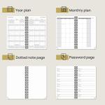 FSC Certified Paper 100GSM 2023 Mini Weekly Planner Spiral Daily Weekly Schedule