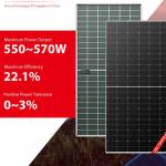 Hi Mo Longi Bifacial Solar Panels 550W 565W 570 Bifacial Double Glass Solar Panels for sale