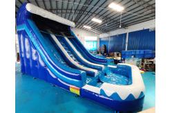 China Double Side PVC Tarpaulin Inflatable Pool Slide For Advertisement supplier