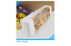China Fancy Cake Paper Packaging Boxes Recycled With Transparent Window supplier