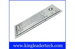 China Ruggedized Panel Mount Metal Keyboard With Trackball / Stainless Steel Keyboard supplier