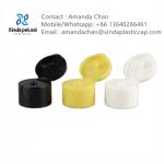 Non Spill Ribbed Smooth Flip Top Cap Bottle Cap Dispenser For Plastic Bottle for sale