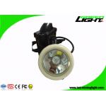 Rechargeable LED Miners Cap Lamp Automatic Power - Off With Black And White Color for sale
