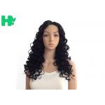 Women Curly Long Synthetic Wigs 8inch - 30inch Dark Brown Customized for sale