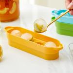 Flexible 4-grid Ice Molds For Freezer Easy Release Stackable Ice Trays For Cocktail for sale