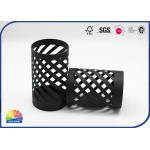 Black Customized Special Paper Packaging Tube Hollow With Inner Tray for sale